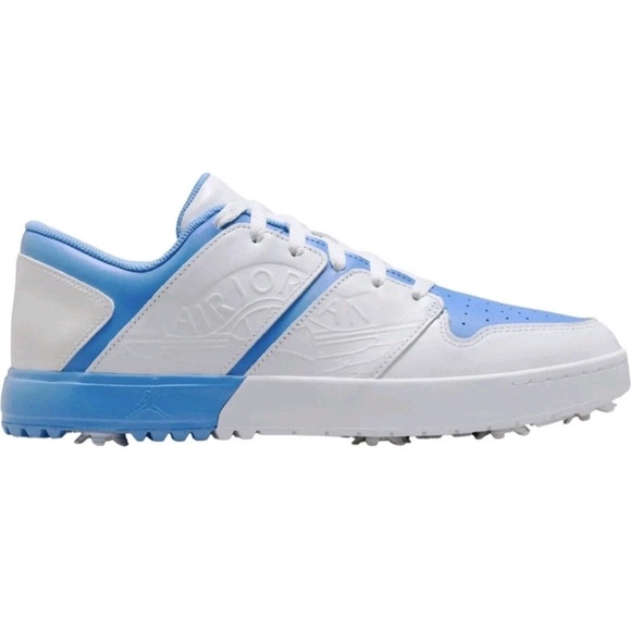 Nike Men's Jordan NU Retro 1 Golf 'UNC' University Blue Golf Shoes FZ4153-101 - Picture 8 of 10